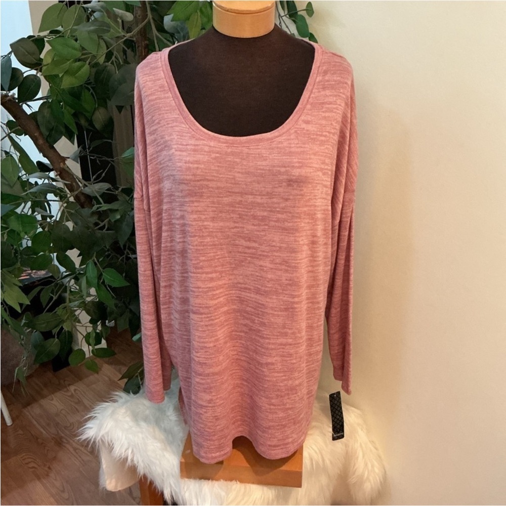 Massini long sleeve hi Lo vented hem tunic Women’s size 2X